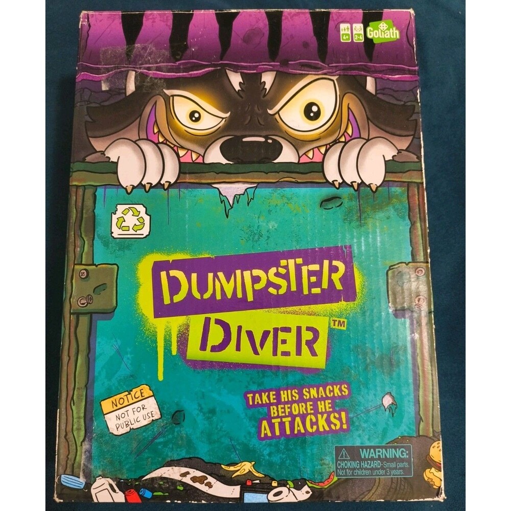 2022 Dumpster Diver Game Goliath Games 99% Complete